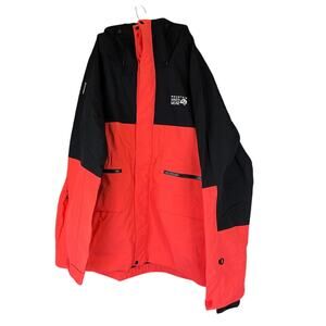 (XXL) Mountain Hardwear First Tracks Jacket Solar Pink/Black Men's Size XXL